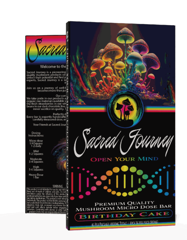Sacred Journey Premium Mushroom Chocolate Birthday Cake
