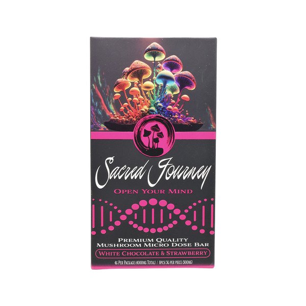 Sacred Journey Premium Mushroom Chocolate White Chocolate Strawberry